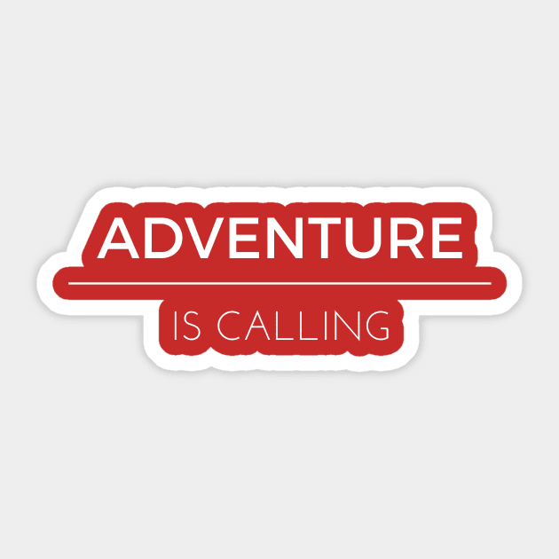 Adventure is Calling Sticker by winsteadwandering